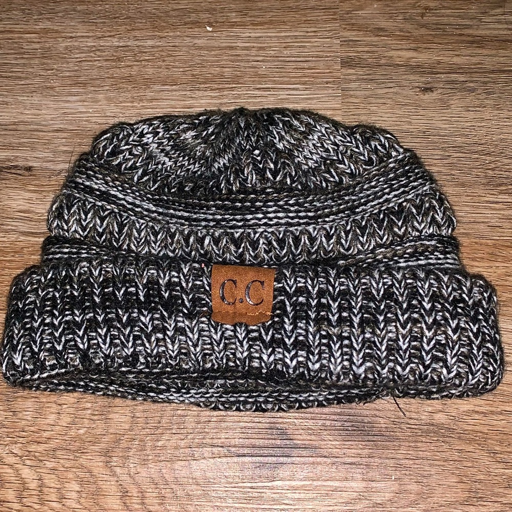 C.C Beanie With Ponytail Hole